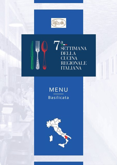 7ª Settimana della Cucina Regionale Italiana - Basilicata