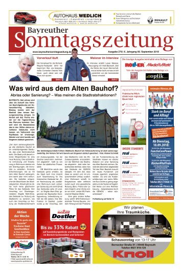 2018-09-09 Bayreuther Sonntagszeitung