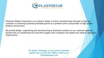 Extruded Silicone Rubber Shapes By Elastostar