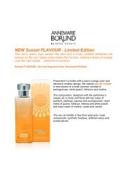 NEW Sunset FLAVOUR - Limited Edition - Annemarie Börlind