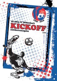 KICKOFF Vereinsheft Nr. 1/18