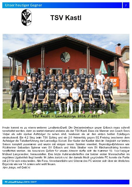 "fc aktuell" Saison 2016-17 Ausgabe 2