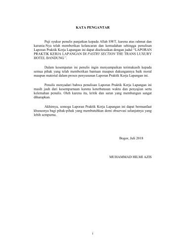 Daftar Isi Kata Pengantar Daftar Isi Daftar Gambar Daftar Tabel