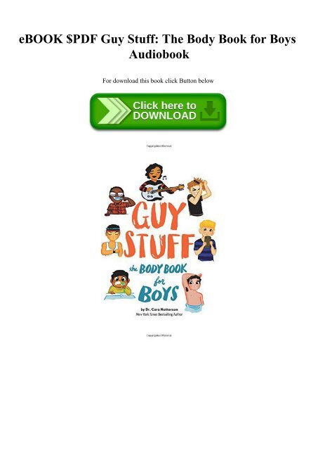 eBOOK $PDF Guy Stuff The Body Book for Boys Audiobook