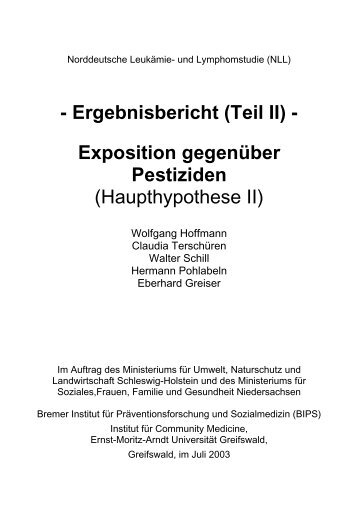 Ergebnisbericht (Teil II) - Ernst-Moritz-Arndt-Universität Greifswald