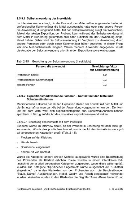 Ergebnisbericht (Teil II) - Ernst-Moritz-Arndt-Universität Greifswald