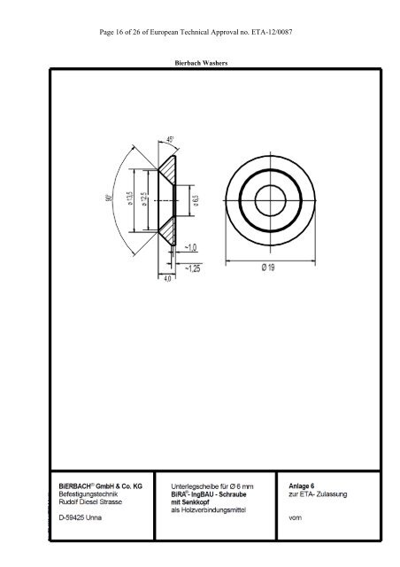 European Technical Approval ETA-12/0087 - ETA-Danmark