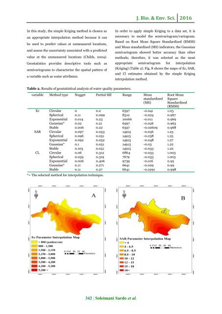 Evaluation of desertification hazard in the Jaz_Murian aquifer based on analysis of climate and groundwater criteria