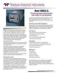 Model 3000ZA-XL Zirconium Oxide Trace Oxygen ... - Bernt GmbH