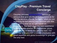 Premium Travel Concierge – Clay Play