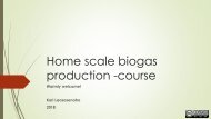 Home scale biogas production -course / Kari Laasasenaho (2018)