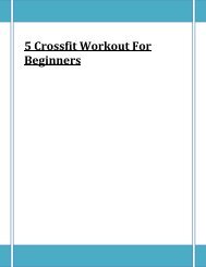 5 Crossfit Workout For Beginners