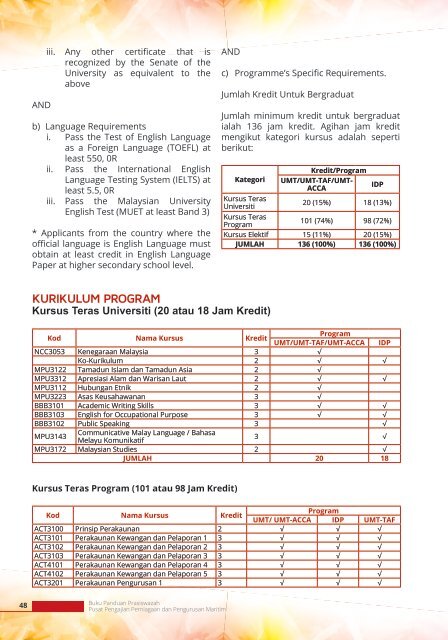 Buku Panduan Pra Siswazah 2