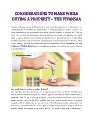 Considerations To Make While Buying A Property