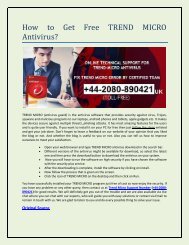 How to Get Free TREND MICRO Antivirus?