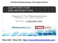 1-844-894-7054 Malwarebytes Tech Support Number