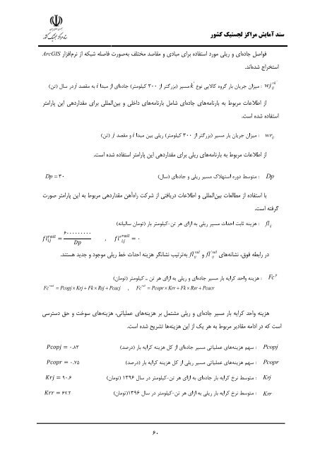 Iran Logistic Centers Planning Document