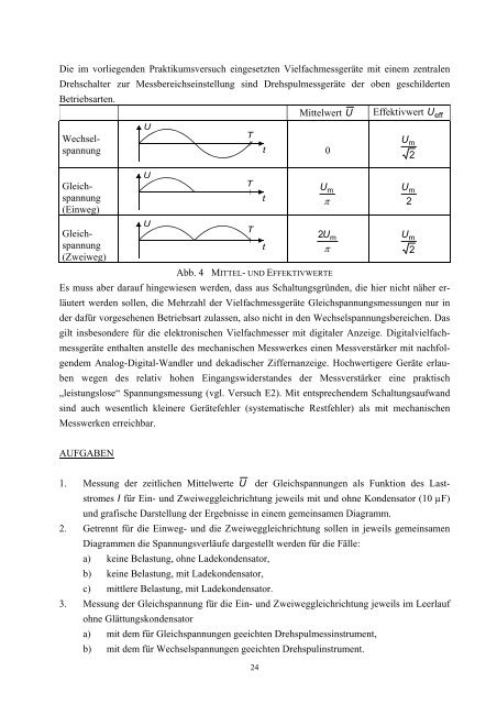 E5 GLEICHRICHTERSCHALTUNGEN