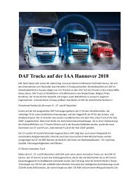 DAF Trucks auf der IAA Hannover 2018