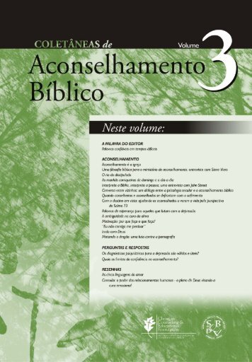 Coletânias de Aconselhamento Bíblico - Volume III