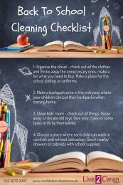 Back to school cleaning checklist