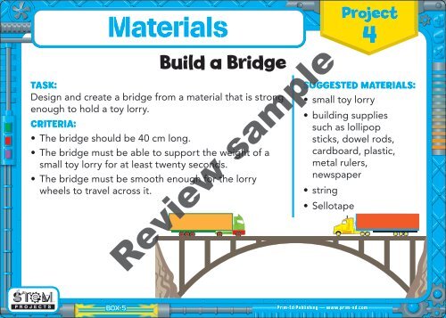 PR-6182IR STEM Projects - 5th Class