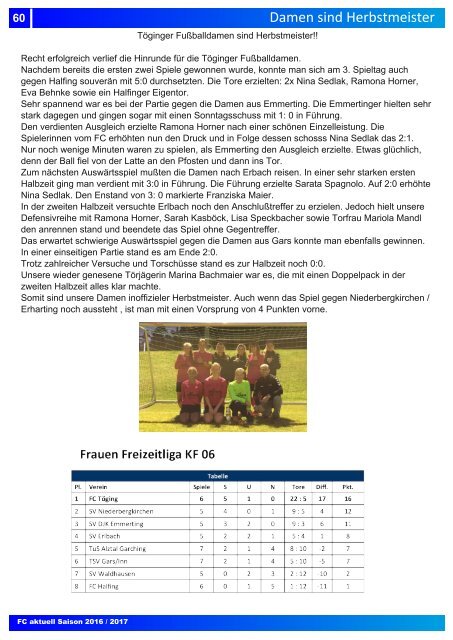 "fc aktuell" Saison 2016-17 Ausgabe 8