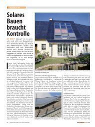 Solares Bauen braucht Kontrolle - Bauherrenhilfe.org