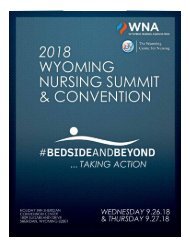 2018 Wyoming Nursing Summit and Convention