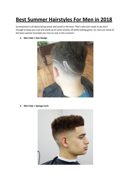 10 Summer Hairstyles For Men To Try - Society19-thephaco.com.vn