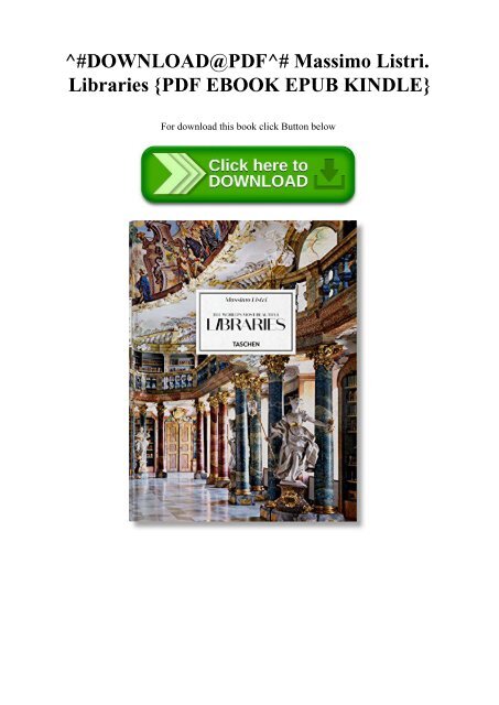 ^#DOWNLOAD@PDF^# Massimo Listri. Libraries {PDF EBOOK EPUB KINDLE}