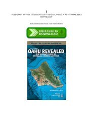 (P.D.F. FILE) Oahu Revealed The Ultimate Guide to Honolulu  Waikiki & Beyond #P.D.F. FREE DOWNLOAD^