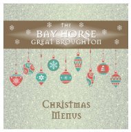 Bay Horse Christmas Menus 2018