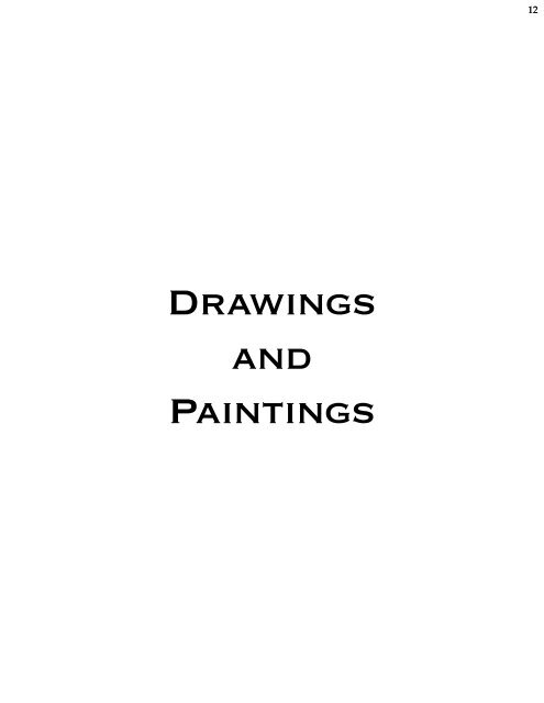 Drawings and paintings 2018