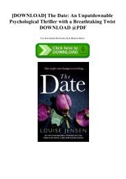 [DOWNLOAD] The Date An Unputdownable Psychological Thriller with a Breathtaking Twist DOWNLOAD @PDF