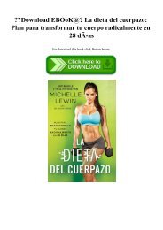 Download La Dieta Del Cuerpazo Plan Para Transformar Tu Cuerpo