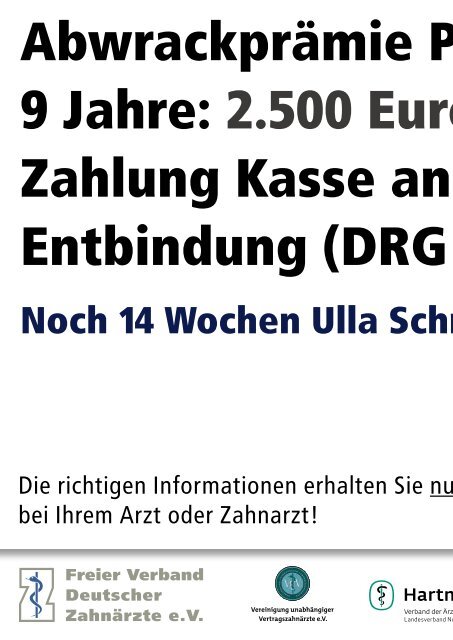 Die monatliche Zeitschrift für alle niedersächsischen Zahnärzte