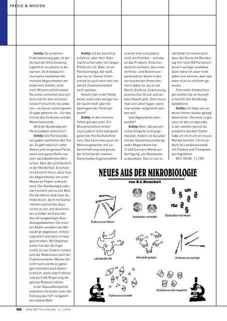 Die monatliche Zeitschrift für alle niedersächsischen Zahnärzte