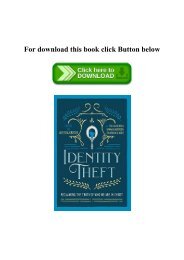 PDF) Identity Theft Reclaiming the Truth of our Identity in Christ [KINDLE EBOOK EPUB]