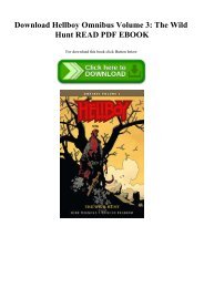 Download Hellboy Omnibus Volume 3 The Wild Hunt READ PDF EBOOK