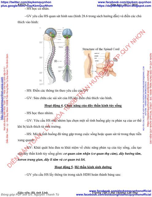 GIÁO ÁN KHTN LỚP 7 TRƯỜNG HỌC MỚI VNEN PHÂN MÔN HÓA HỌC - GV HÀ ANH LINH - TRƯỜNG THCS HẢI THƯỢNG LÃN ÔNG