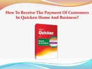 How To Receive The Payment Of Customers In Quicken Home And Business