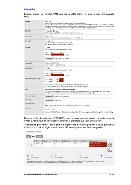 Trad FR pfsense OVPN - OSNet.eu