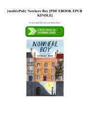 {mobiePub} Nowhere Boy [PDF EBOOK EPUB KINDLE]