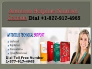 Dial +1-877-917-4965 Antivirus Support Number Canada