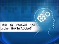 How to recover the broken link in Adobe-converted