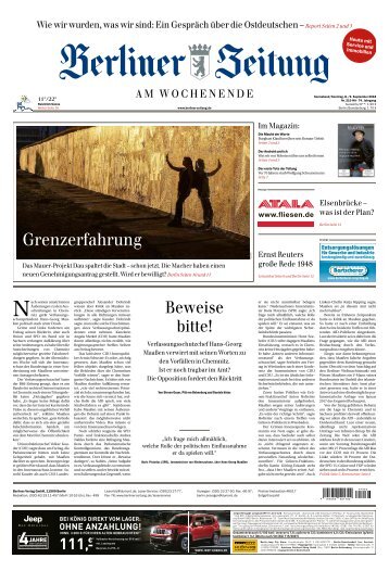 Berliner Zeitung 08./09.09.2018