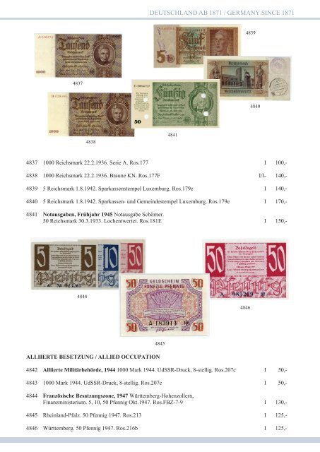 82. Auktion - Banknoten-Spezial - Emporium Hamburg