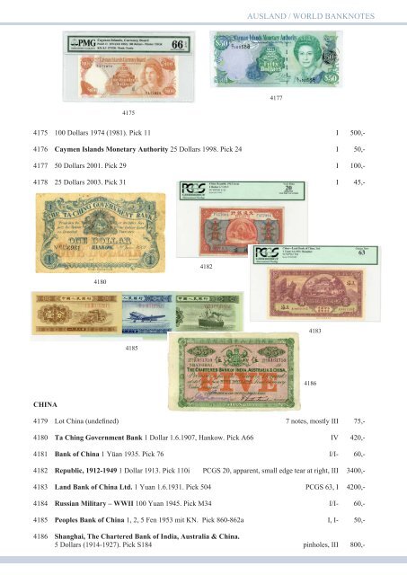 82. Auktion - Banknoten-Spezial - Emporium Hamburg