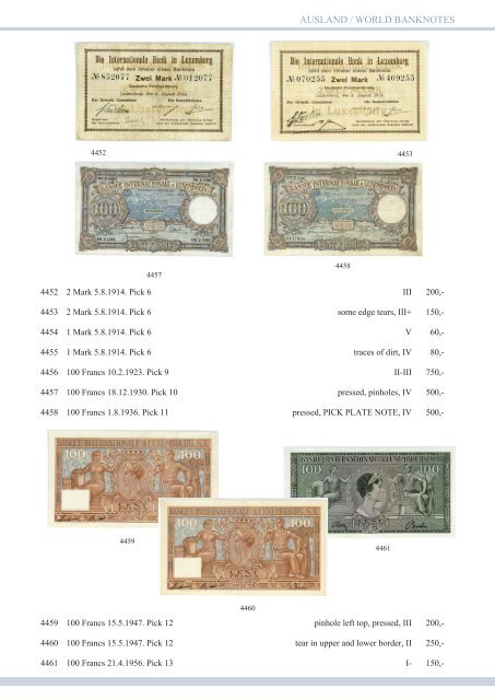 82. Auktion - Banknoten-Spezial - Emporium Hamburg